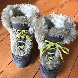 The North Face Kids Nuptse Faux Fur Winter Boots